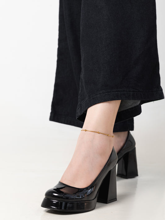 Black Monroe Platform Pumps