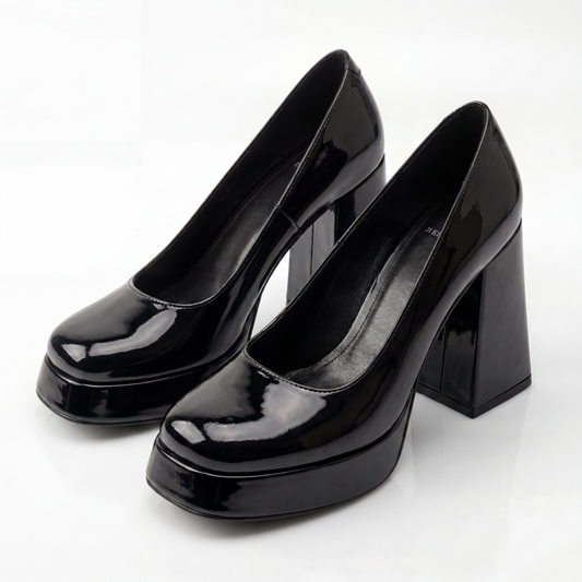 Black Monroe Platform Pumps