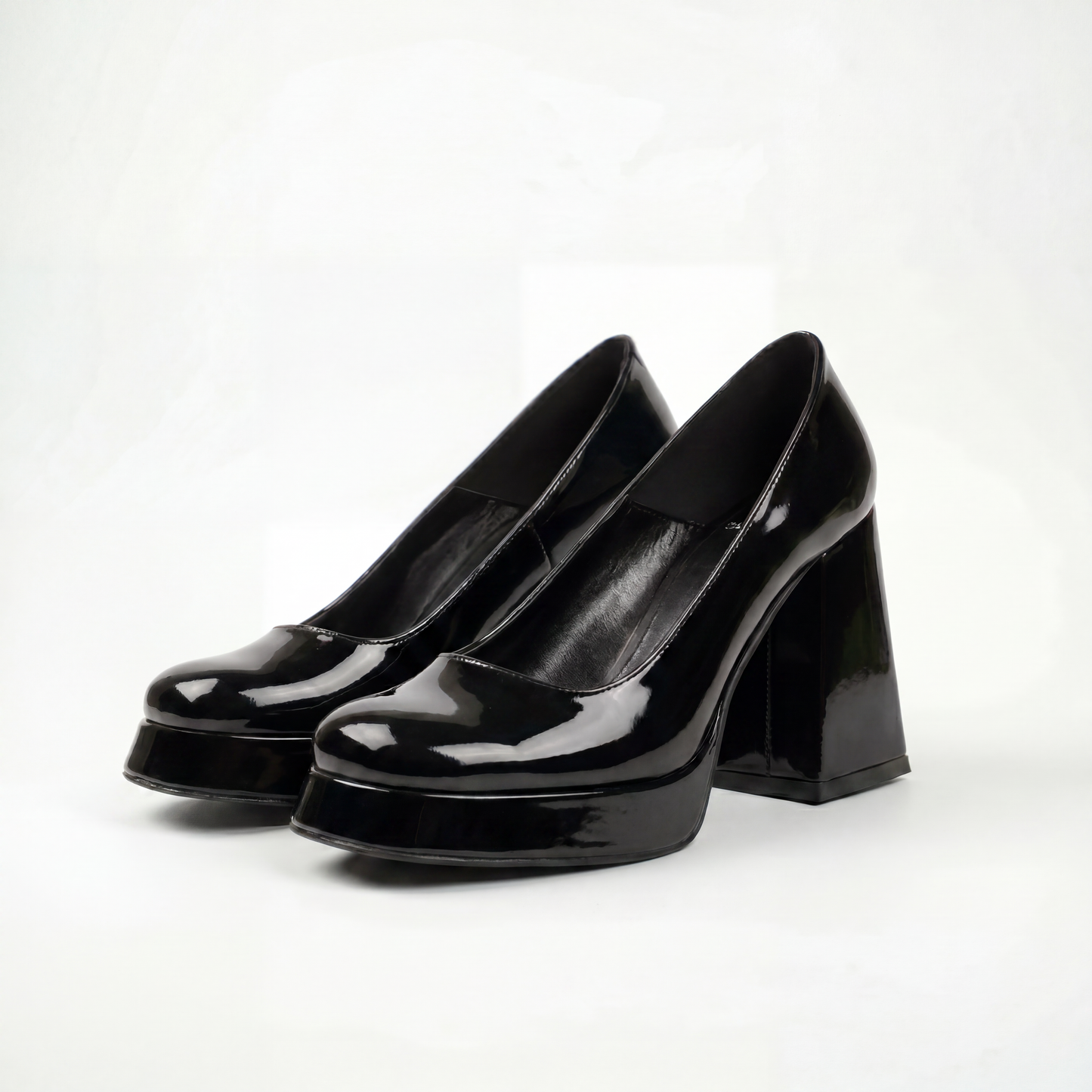 Black Monroe Platform Pumps