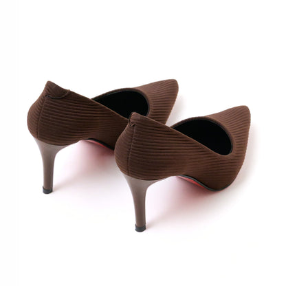 Brown Velora Pointed-Toe Pumps